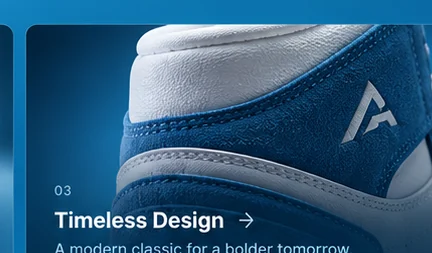 Close-up concept illustration of sneaker heel